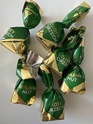Hazelnut-filled Chocolates - 1 Lb. Approx. 32 Pcs.