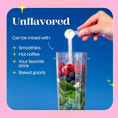 Belli Welli Unflavored Daily Fiber Supplement Powder with Collagen, Probiotics Electrolytes Supports Digestive Health, Gut Balance Debloating, Sugar Free 30 Servings
