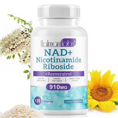 NAD Supplement Alternative - Liposomal Nicotinamide Riboside - Resveratrol Quercetin - High Purity NAD Supplements for Anti-Aging, Focus, Energy 120 Capsules