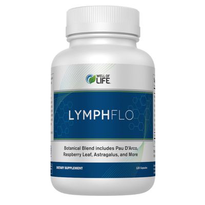 LymphFlo: Herbal Support for Detox, Immunity Well-Being. Formulated with PAU d Arco, Cleavers Red Peony Root in 1100mg, 180 V-Capsules to Optimize Lymphatic Function, Enhance Vitality