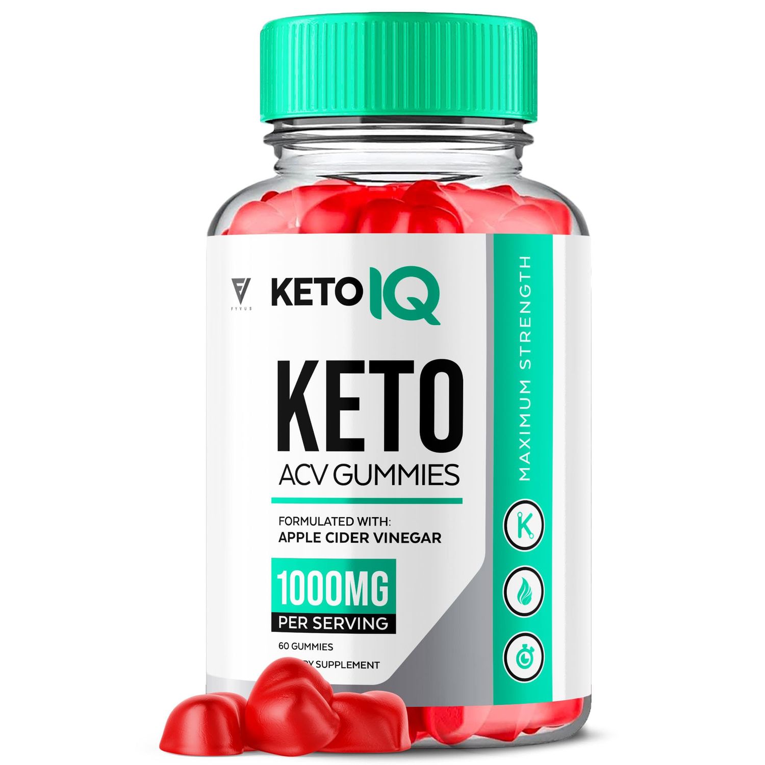 Keto IQ ACV Gummies, Keto IQ Keto ACV Gummies Advanced Weight Loss Vitamin Supplement for Men Women, KetoIQ Keto IQ Gummy Apple Cider Vinegar Formula 1000MG Keto Folic Acid Beet Root 60 Gummies