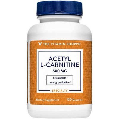 Acetyl-L-Carnitine 500mg - Supports Healthy Brain Memory Function, Promotes Energy Production - Carnipure Offers Purest Form of L-Carnitine 120 Capsules by The Vitamin Shoppe