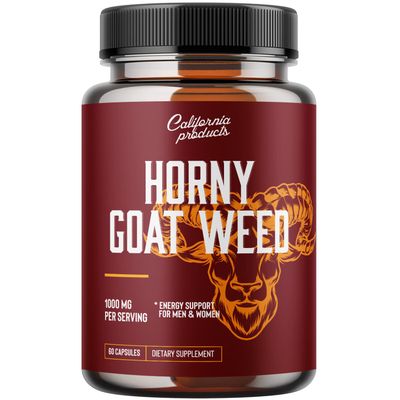 Horny Goat Weed Herbal Extracts - Horny Goat Weed for Men and Womens Energy Support with Maca Root Tribulus Terrestris and Saw Palmetto