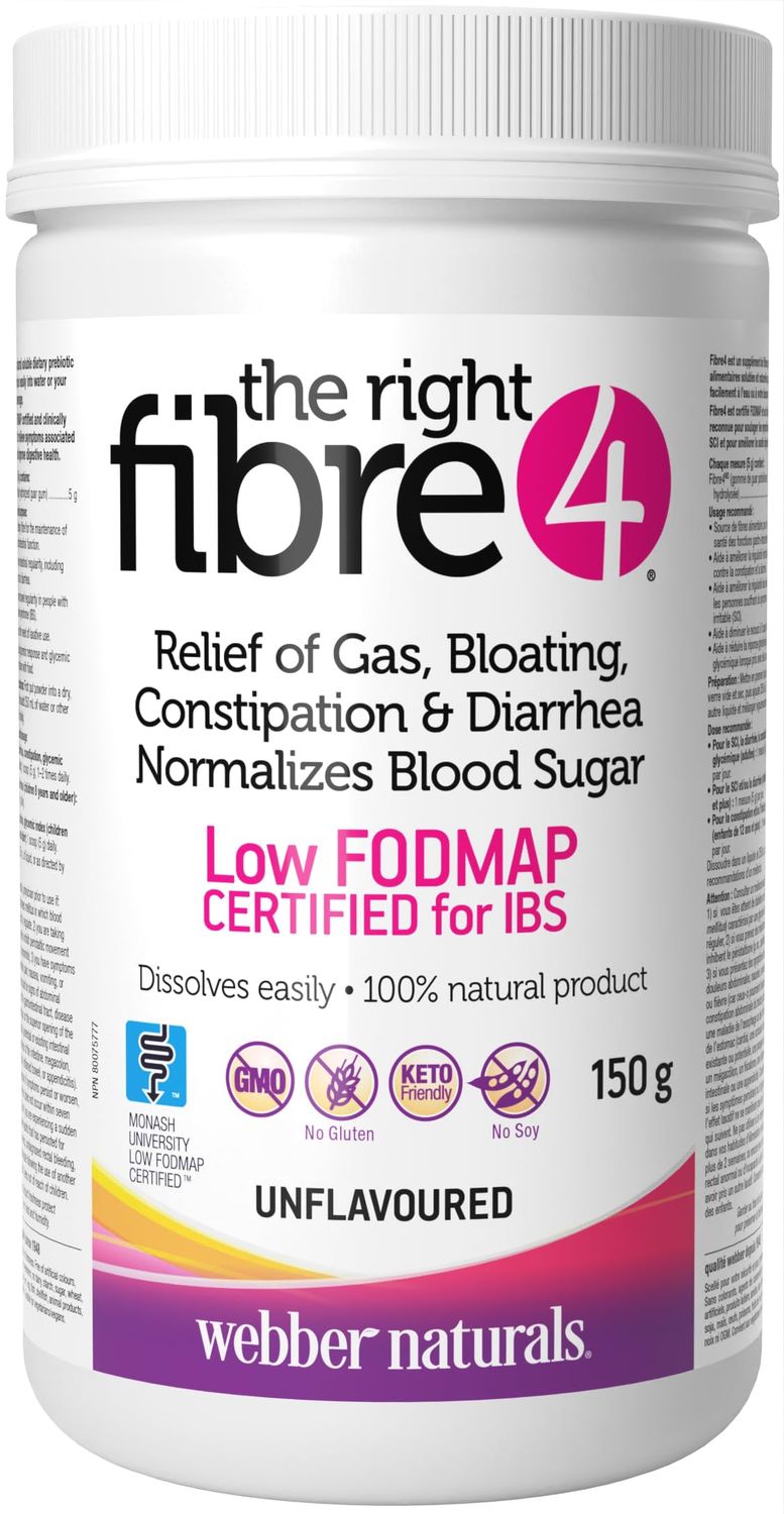 Webber Naturals Fibre 4 Unflavoured, 150 g Powder