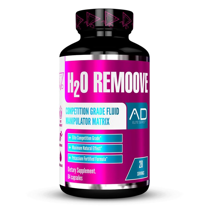 Project AD H2O Remoove Nutural Diuretice Water Management System, Contains a Potassium-Sparing Formula Designed To Promote a Drier, Leaner And More Vascular Looking Physique 28 Servings