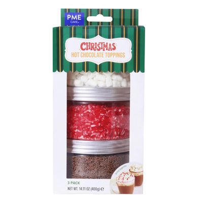 PME Christmas Hot Chocolate Toppings - Set of 3 14oz