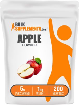 BulkSupplements.com Apple Powder - Apple Fruit Powder, Superfood for Digestive Support - Natural Gluten Free, 5g per Serving, 1kg 2.2 lbs Pack of 1