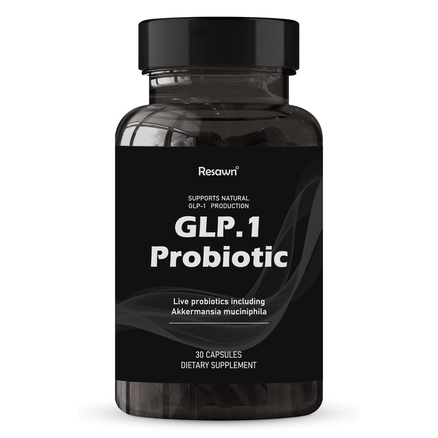 MAPUG GLP-1 Probiotic 30 Capsules - 500M AFU Multi-Strain Probiotic Prebiotic, Naturally Support GLP-1 Production Curb Appetite, Delayed Release, Third-Party Tested, for Men Women 1-Pack