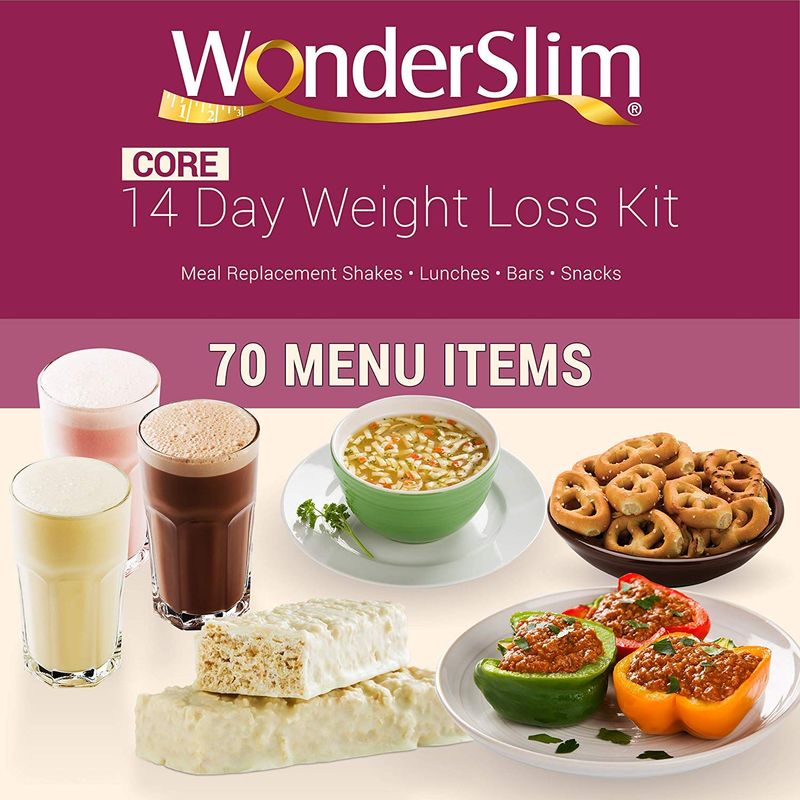WonderSlim 2 Week Weight Loss Kit with 70 Meals Snacks