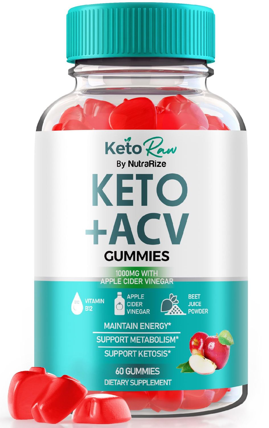 Keto Raw ACV Gummies, Premium Keto ACV Advanced Weight Loss Support Formula, All Natural Keto Plus Raw Apple Cider Vinegar Gummy, Official KetoACV Ketoraw Gomitas Reviews 60 Gummies