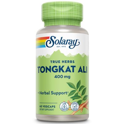 SOLARAY Tongkat Ali 400 mg - Longjack Tongkat Ali for Men - Herbal Support for Mens Health and Vitality - Vegan, Non-GMO, Lab Verified - 60 Servings, 60 VegCaps