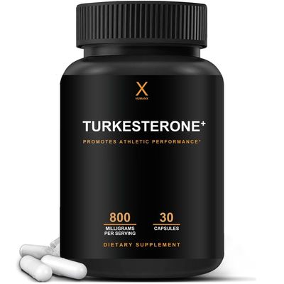 HUMANX Turkesterone 800mg - USA Third Party Tested Similar to Ecdysterone for Muscular Development Dynamic Athletic Performance - Natural Anabolic - Non GMO, Vegan - Turkesterone Supplement