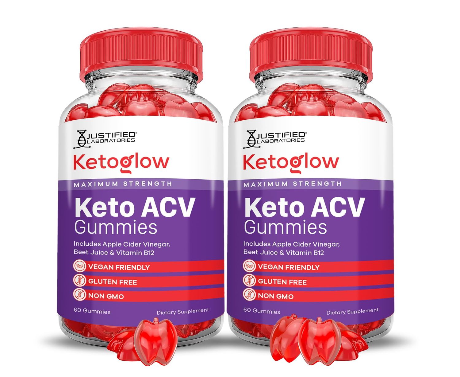 2 Pack Keto Glow Keto ACV Gummies Advanced Formula 1000MG Ketoglow Keto Gummies Apple Cider Vinegar Formulated with Pomegranate Beet Juice Powder B12 Vegan Non GMO 120 Gummys