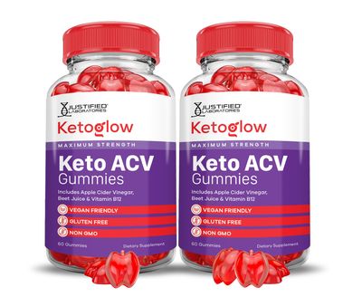 2 Pack Keto Glow Keto ACV Gummies Advanced Formula 1000MG Ketoglow Keto Gummies Apple Cider Vinegar Formulated with Pomegranate Beet Juice Powder B12 Vegan Non GMO 120 Gummys