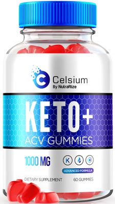 NutraRize Celsium Keto ACV Gummies, Advanced Formula, Keto Plus 1000MG Apple Cider Vinegar, All-Natural Max Strength Keto Official, Celsium Dietary Supplement, Reviews 60 Gummies