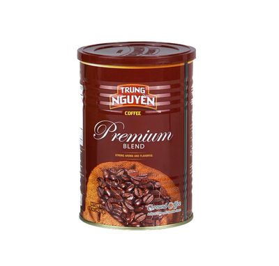 Trung Nguyen - Premium Blend - Roasted Ground Coffee Blend - Strong and Bold - Arabica Robusta - Chocolate Flavor - Vietnamese Coffee 1 Can 15 oz