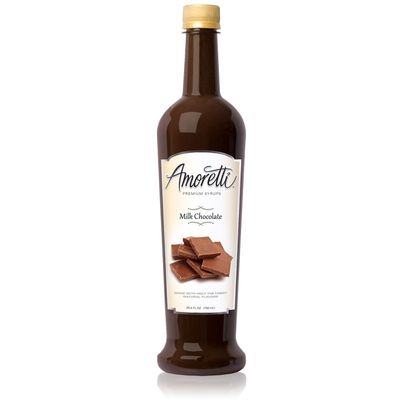 Amoretti Premium Syrup, Milk Chocolate, 25.4 Ounce Pack of 12