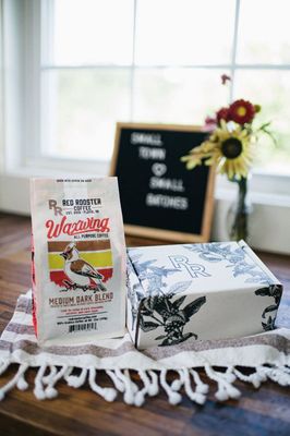 Red Rooster Coffee Waxwing All-Purpose Blend - Rich Nutty Medium Roast Blend With Hints of Praline, Nougat, and Dark Chocolate - 12 oz. Whole Bean