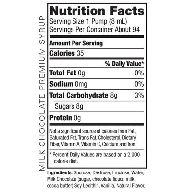 Amoretti Premium Syrup, Milk Chocolate, 25.4 Ounce Pack of 12