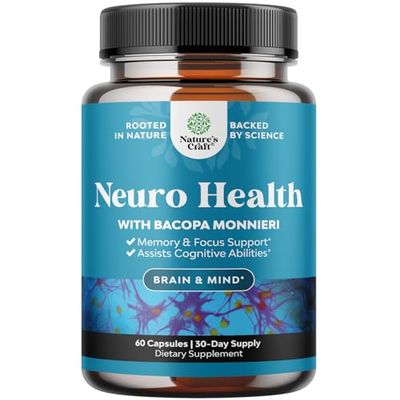 Nootropic Brain Supplement for Memory and Focus Enhancement - Vitamins for Mental Health Clarity with VIT A, B6, Riboflavin, Niacin, Thiamin Folate - Cognitive Complex for Mind Vitality - 60 Ct