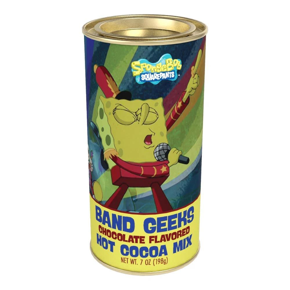 McStevens SpongeBob Squarepants Band Geeks Hot Cocoa 7oz Round Tin