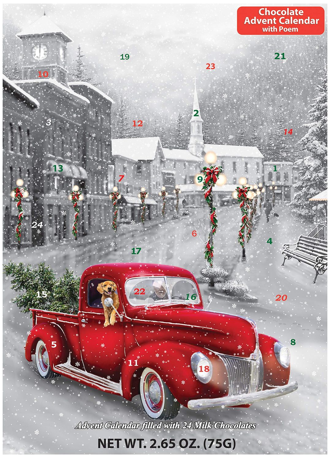 Holiday Ride Chocolate Advent Calendar Countdown to Christmas