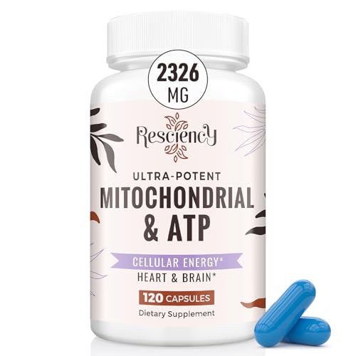 2326 MG Mitochondrial Supplements with ATP, Vitamins, CoQ10 PQQ, More Effective Than Creatine HMB Nitric Oxide, Energy, Endurance, Strength, Recovery Muscle, Organic, 120 Capsules