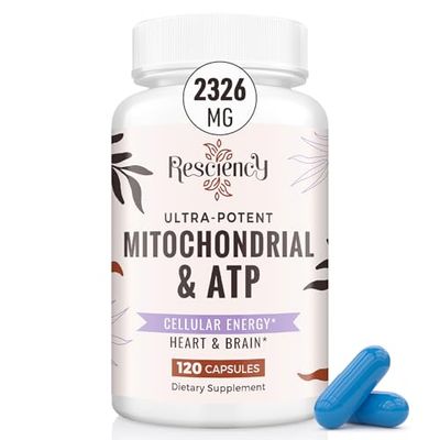 2326 MG Mitochondrial Supplements with ATP, Vitamins, CoQ10 PQQ, More Effective Than Creatine HMB Nitric Oxide, Energy, Endurance, Strength, Recovery Muscle, Organic, 120 Capsules