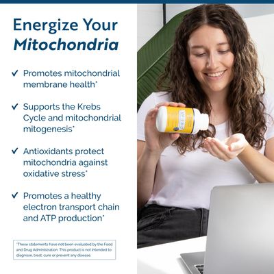 Researched Nutritionals ATP 360 Mitochondrial Supplements - ATP Supplements with Coq 10 Vitamins for Energy Support - Help Repair Mitochondrial Membranes 90 Capsules