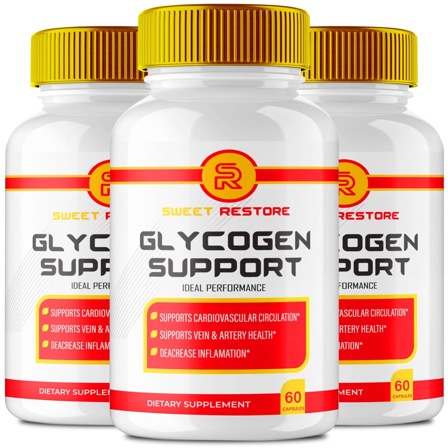 Sweet Restore Capsules, SweetRestore Support Formula Supplement Pills - Maximum Strength Sweet Restore Health Wellness All Natural Formula, Official SweetRestore Capsules Reviews 3 Pack