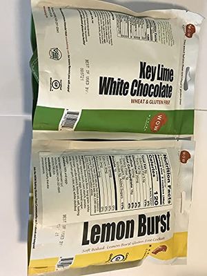 WOW Baking Company Cookies, Lemon Burst, Key Lime White Chocolate, 8-Ounce Variety Bundle Pack of 2