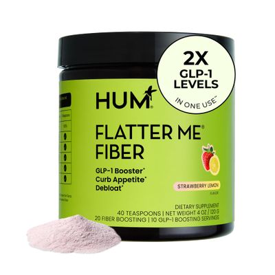 Flatter Me Fiber GLP-1 Booster - Prebiotic Fiber Enzyme Supplement for Weight Support, Reduce Bloating, Double GLP-1 Levels, Digestive Gut Health for Women Men 10-GLP-120-Fiber Servings