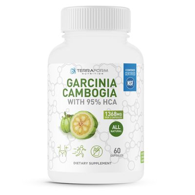 100 Pure Garcinia Cambogia Extract - 95 Natural HCA 1368mg per Serving - Fast Weight Loss Support, All-Natural Appetite Suppressant - for Men Women - 30 Servings