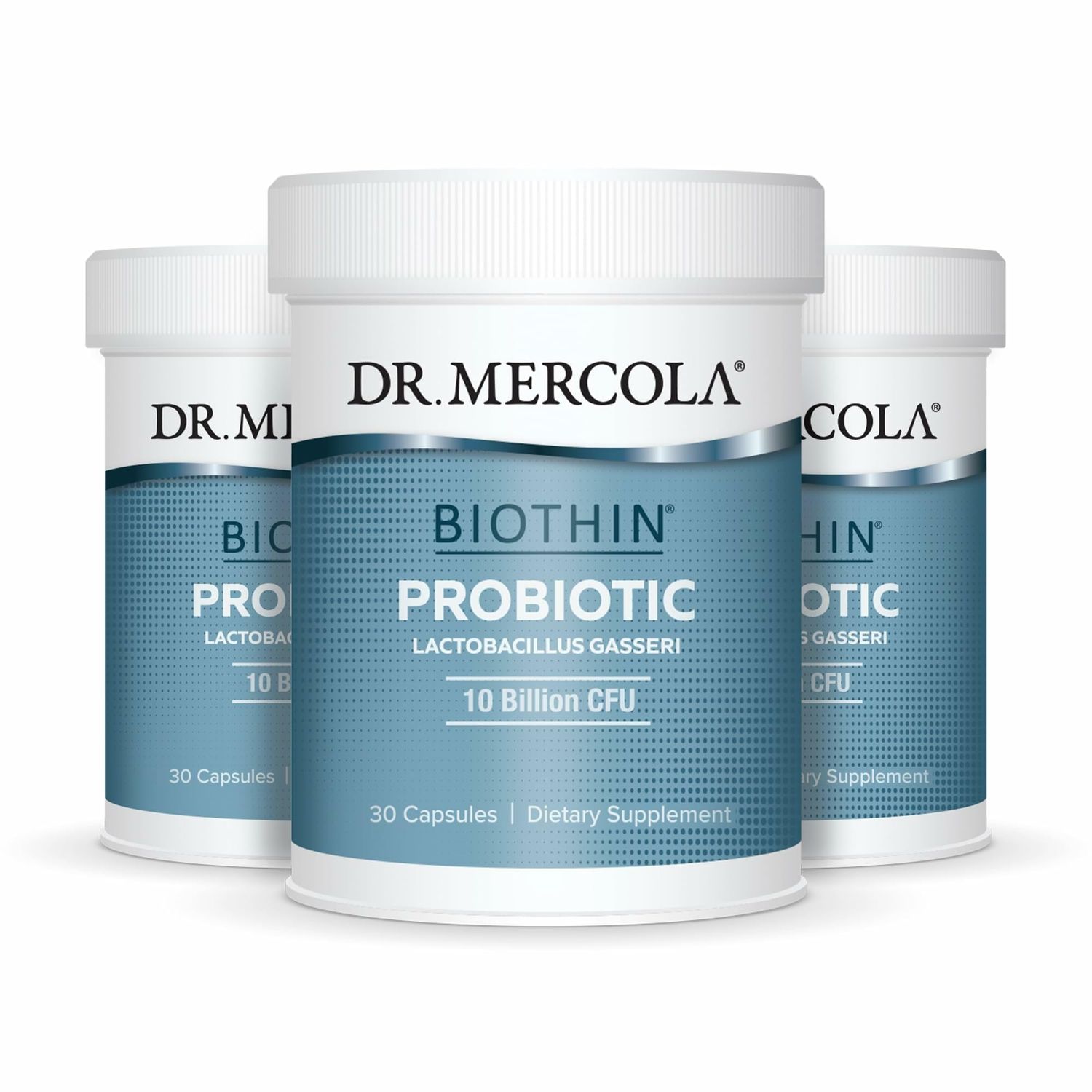 Dr. Mercola Biothin Probiotic - Digestive Health Supplement - Supports Healthy Metabolism - GMO-Free, Gluten-Free Soy-Free - 90 Delayed-Release Capsules 90 Servings