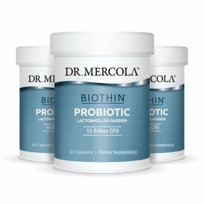 Dr. Mercola Biothin Probiotic - Digestive Health Supplement - Supports Healthy Metabolism - GMO-Free, Gluten-Free Soy-Free - 90 Delayed-Release Capsules 90 Servings