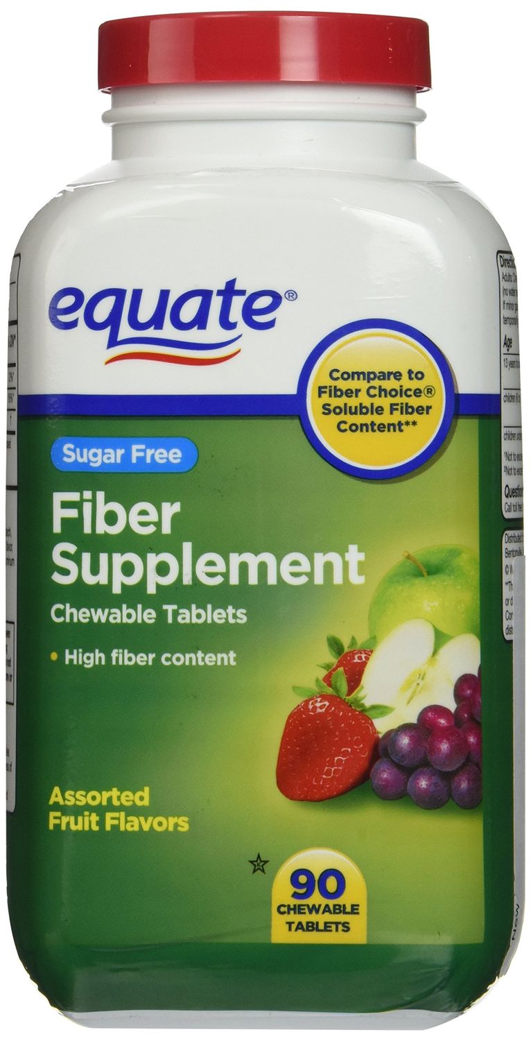 Equate - Fiber Supplement, 90 Chewable Tablets Compare to Fiber Choice