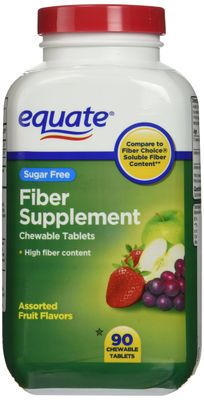 Equate - Fiber Supplement, 90 Chewable Tablets Compare to Fiber Choice