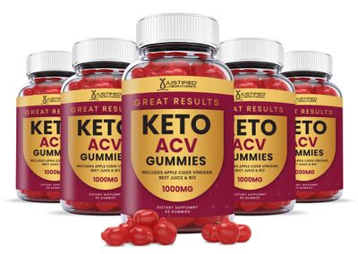 5 Pack Great Results Keto ACV Gummies Advanced Formula 1000MG Great Results Keto Gummies Apple Cider Vinegar Formulated with Pomegranate Beet Juice Powder B12 Vegan Non GMO 300 Gummys