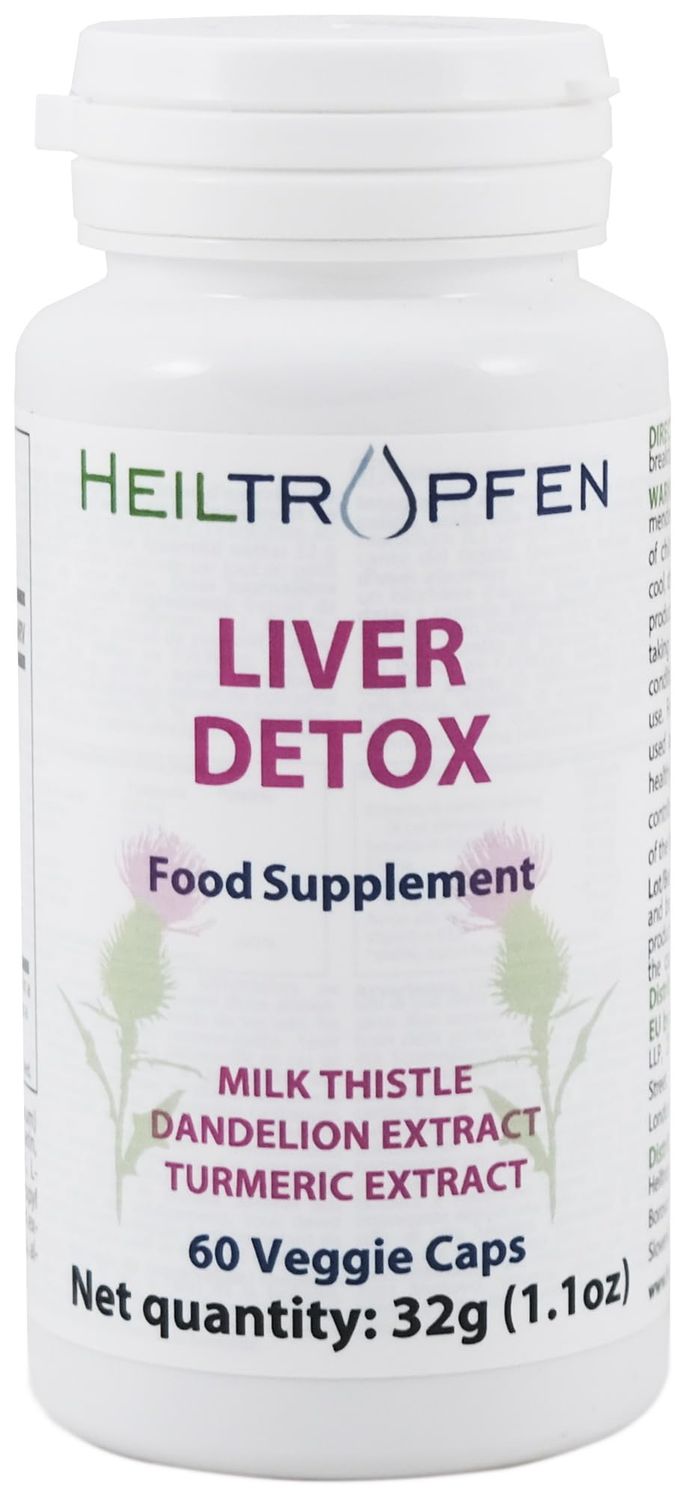 Heiltropfen Liver Detox Vegetarian caps 60 Capsules Dietary Supplement