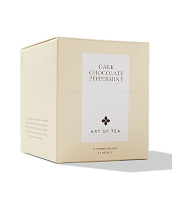 Art of Tea 12 Count Sampler Box Dark Chocolate Peppermint Dessert Tea