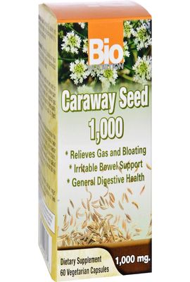 Bio Nutrition Caraway Seed 60 Vegetarian Capsules 1000 Mg General Digestive Supplement