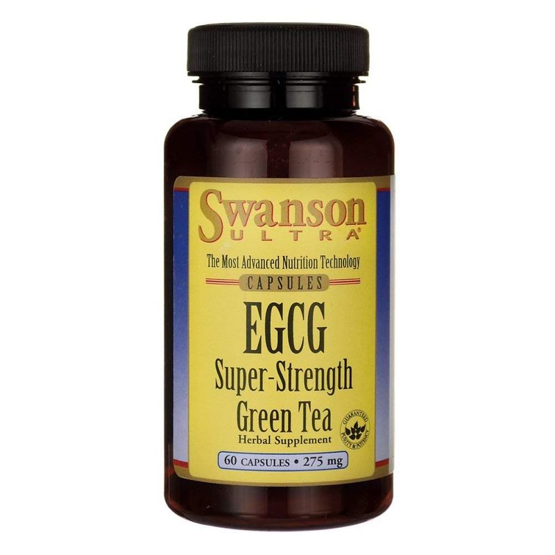 Swanson Egcg Super-Strength Green Tea 275 Milligrams 60 Capsules