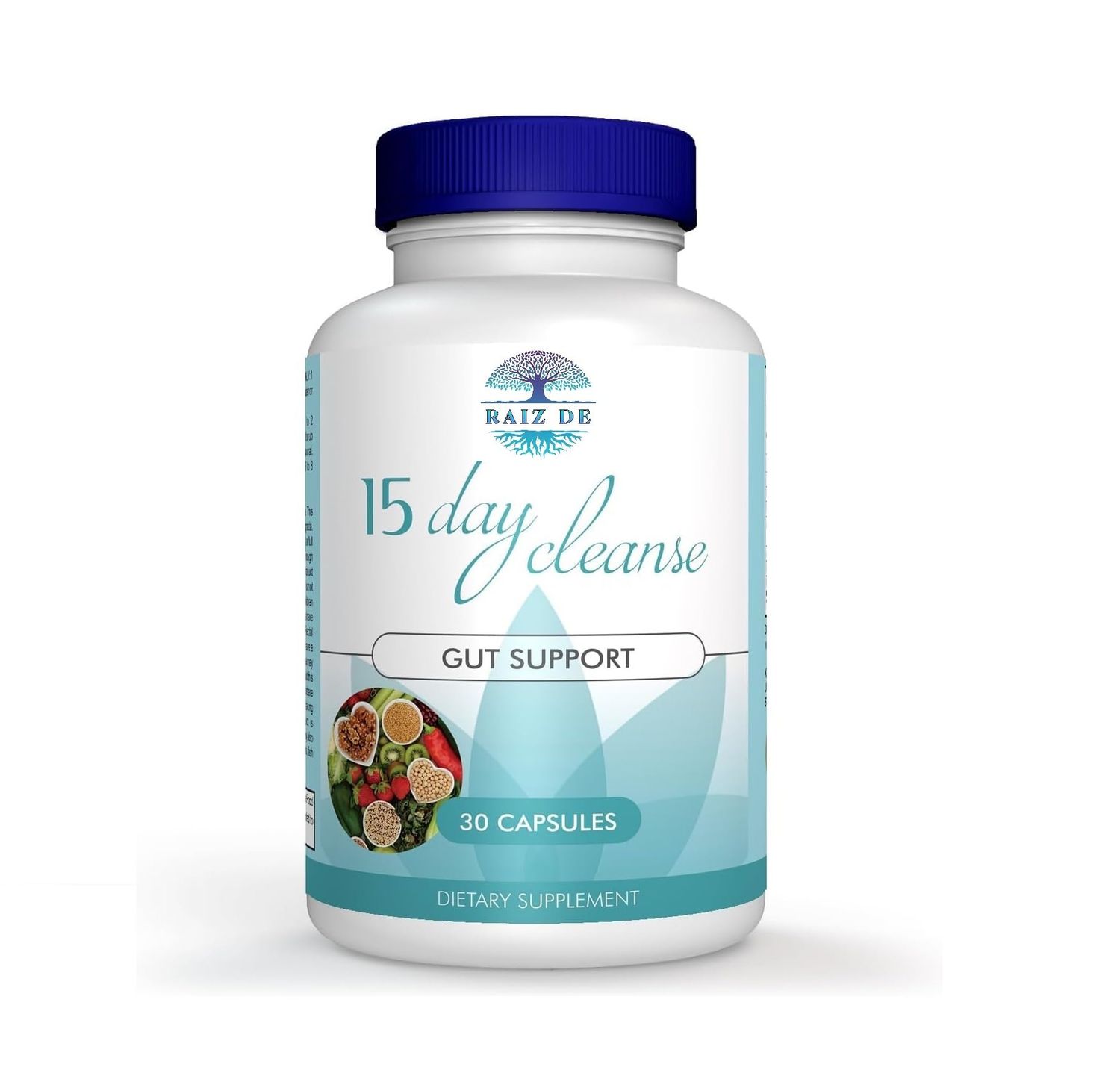 Raiz DE 15 Day Cleanse - Gut and Colon Support - Advanced Gut Cleanse Detox for Women Men with Senna, Cascara Sagrada Psyllium Husk