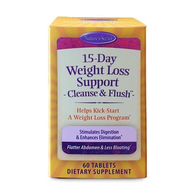Natures Secret 15-Day Weight Loss Support Natural Energy Boost - Cleanse Flush Stimulates Digestion, Enhances Toxin Elimination Reduced Bloating with Healing Herbs Probiotics - 60 Tablets
