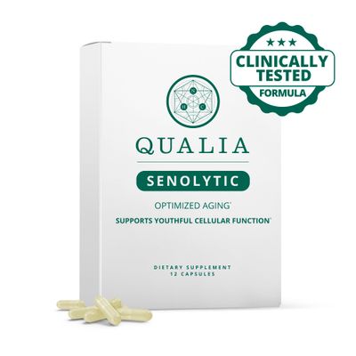 Qualia Senolytic Supplement, Fisetin, Quercetin, Piperlongumin More, Aging Supplement That Supports Optimal Cell Repair Rejuvenation, Naturally Eliminate Zombie Cells, 1 Month Supply
