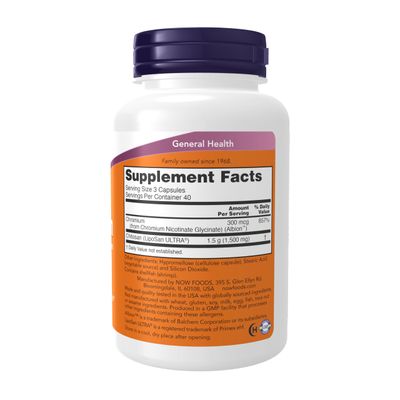NOW Supplements, Chitosan 500 mg plus Chromium, Weight Management, 120 Veg Capsules