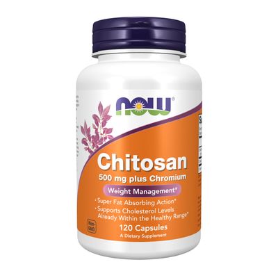 NOW Supplements, Chitosan 500 mg plus Chromium, Weight Management, 120 Veg Capsules