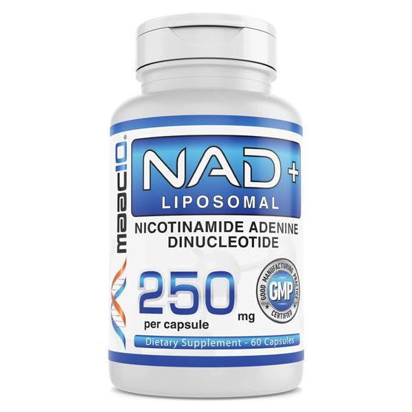MAAC10 NAD 500mg Serving 2x250mg Capsules Liposomal Nicotinamide Adenine Dinucleotide