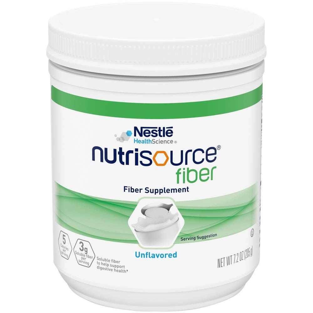 NutriSource Fiber Dietary Fiber Nutritional Supplements, Unflavored, 7.2 Ounce Pack of 4