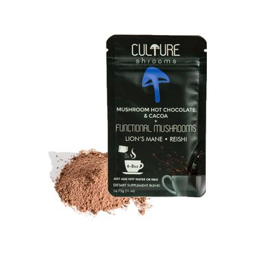 Mushroom Hot Chocolate-12 pack ; Functional Mushrooms Lions Mane; Reishi